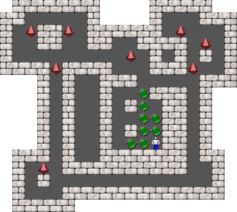 Sokoban Alberto Garcia Arranged level 55